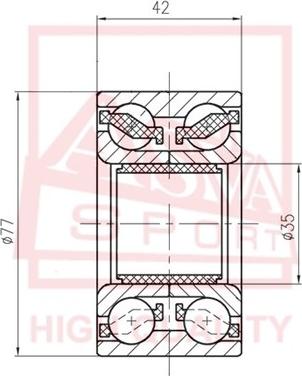 ASVA DAC35770042 - Cuscinetto ruota autozon.pro