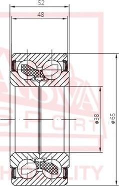 ASVA DAC38650048-52 - Cuscinetto ruota autozon.pro