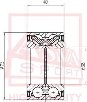 ASVA DAC38730040 - Cuscinetto ruota autozon.pro