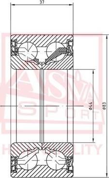 ASVA DACM44830037 - Cuscinetto ruota autozon.pro