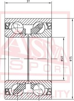 ASVA DACM40750037 - Cuscinetto ruota autozon.pro