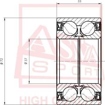 ASVA DACM37720033 - Cuscinetto ruota autozon.pro