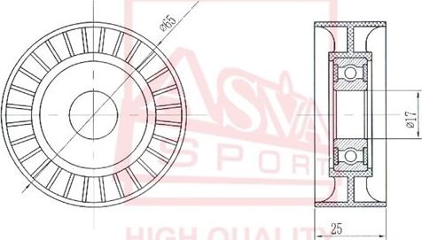 ASVA FDBP-013 - Rullo tenditore, Cinghia trapezoidale autozon.pro