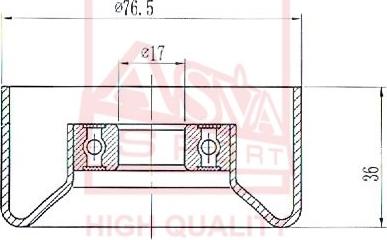 ASVA HNBP-014 - Rullo tenditore, Cinghia trapezoidale autozon.pro