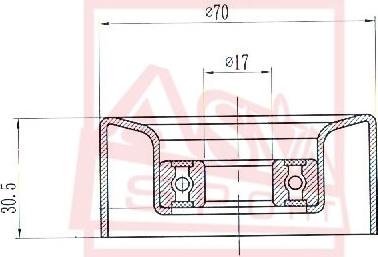 ASVA HNBP-015 - Rullo tenditore, Cinghia trapezoidale autozon.pro