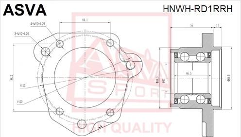 ASVA HNWH-RD1RRH - Mozzo ruota autozon.pro