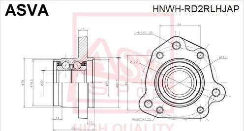 ASVA HNWH-RD2RLHJAP - Mozzo ruota autozon.pro