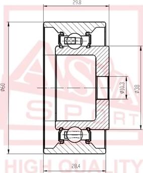 ASVA HYBP-024 - Rullo tenditore, Cinghia trapezoidale autozon.pro