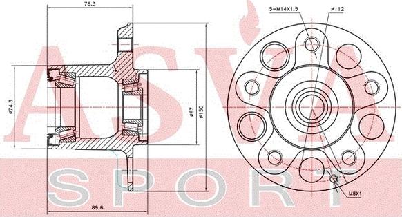 ASVA MBWH-204K - Mozzo ruota autozon.pro