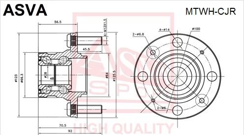 ASVA MTWH-CJR - Mozzo ruota autozon.pro