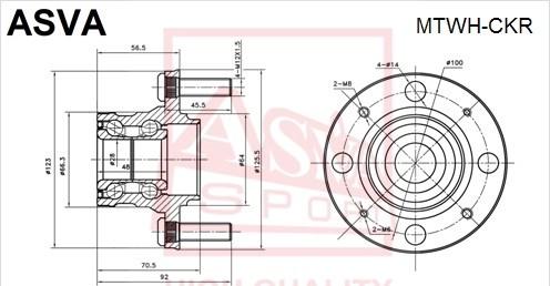 ASVA MTWH-CKR - Mozzo ruota autozon.pro