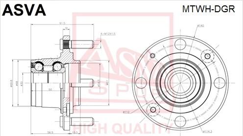 ASVA MTWH-DGR - Mozzo ruota autozon.pro