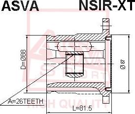 ASVA NSIR-XT - Kit giunti, Semiasse autozon.pro