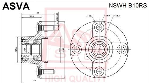 ASVA NSWH-B10RS - Mozzo ruota autozon.pro