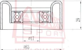 ASVA OPBP-003 - Rullo tenditore, Cinghia trapezoidale autozon.pro