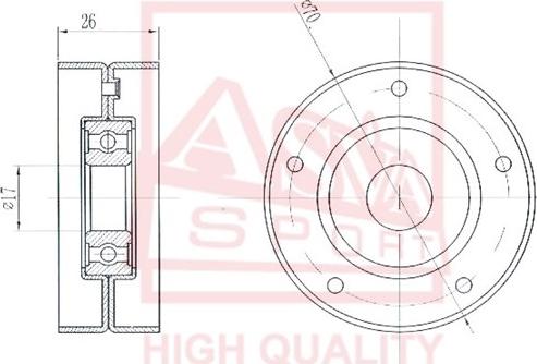 ASVA OPBP-002 - Rullo tenditore, Cinghia trapezoidale autozon.pro