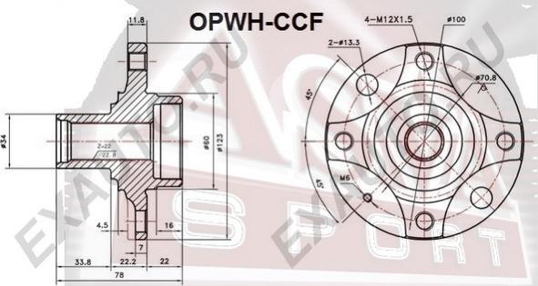 ASVA OPWH-CCF - Mozzo ruota autozon.pro