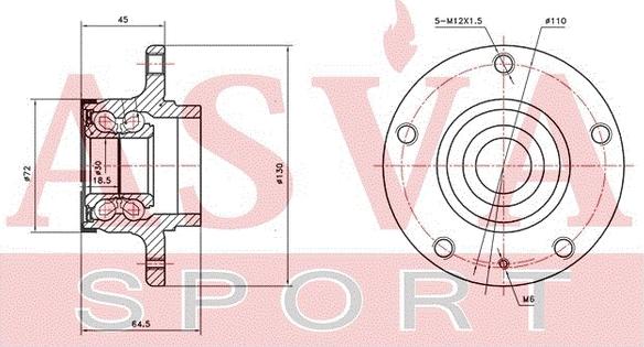 ASVA OPWH-CD2MR - Mozzo ruota autozon.pro