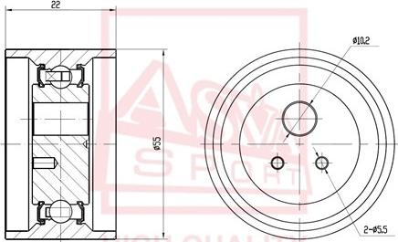 ASVA RNBP-004 - Rullo tenditore, Cinghia trapezoidale autozon.pro