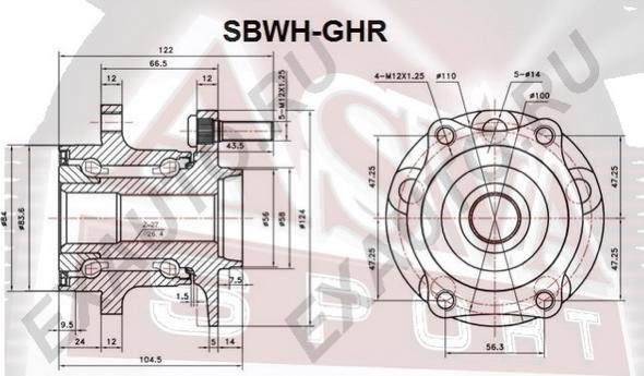 ASVA SBWH-GHR - Mozzo ruota autozon.pro