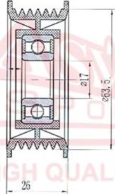 ASVA SYBP-004 - Rullo tenditore, Cinghia trapezoidale autozon.pro