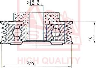 ASVA SZBP-009 - Rullo tenditore, Cinghia trapezoidale autozon.pro