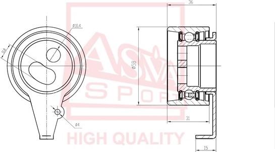 ASVA SZBP-007 - Rullo tenditore, Cinghia trapezoidale autozon.pro