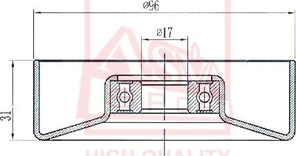 ASVA TYBP-052 - Rullo tenditore, Cinghia trapezoidale autozon.pro