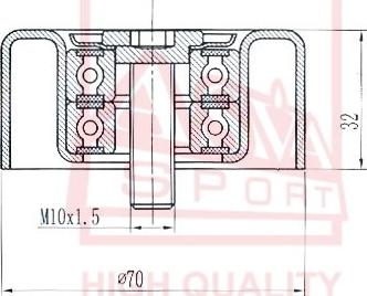 ASVA TYBP-007 - Rullo tenditore, Cinghia trapezoidale autozon.pro