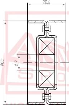 ASVA TYBP-021 - Rullo tenditore, Cinghia trapezoidale autozon.pro