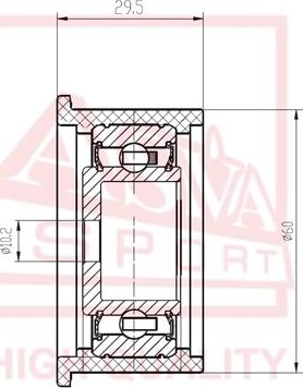 ASVA TYBP-022 - Rullo tenditore, Cinghia trapezoidale autozon.pro