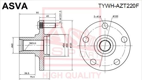 ASVA TYWH-AZT220F - Mozzo ruota autozon.pro