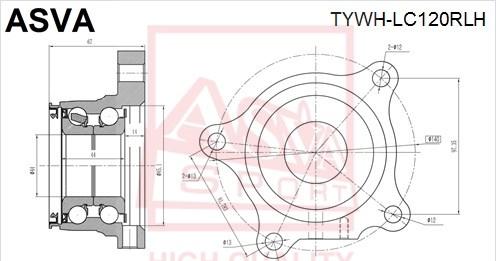 ASVA TYWH-LC120RLH - Mozzo ruota autozon.pro