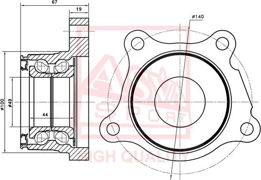 ASVA TYWH-LC200RR - Mozzo ruota autozon.pro