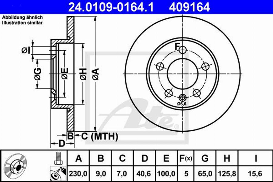 ATE 409164 - Discofreno autozon.pro