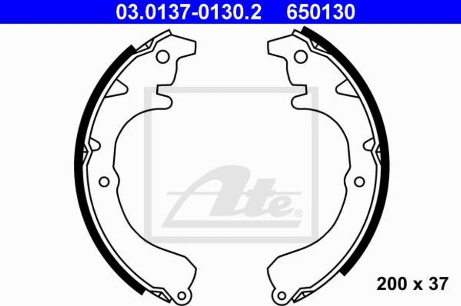 ATE 650130 - Kit ganasce freno autozon.pro