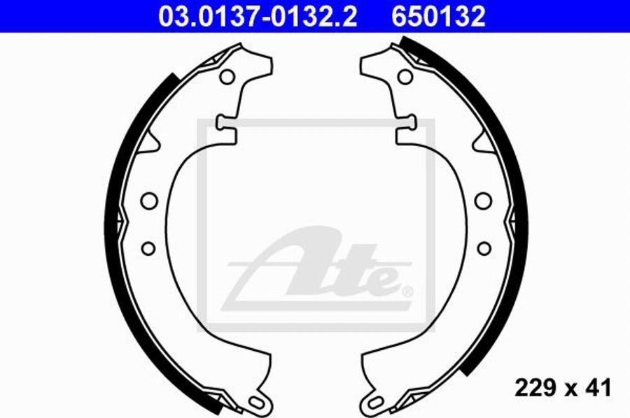 ATE 650132 - Kit ganasce freno autozon.pro