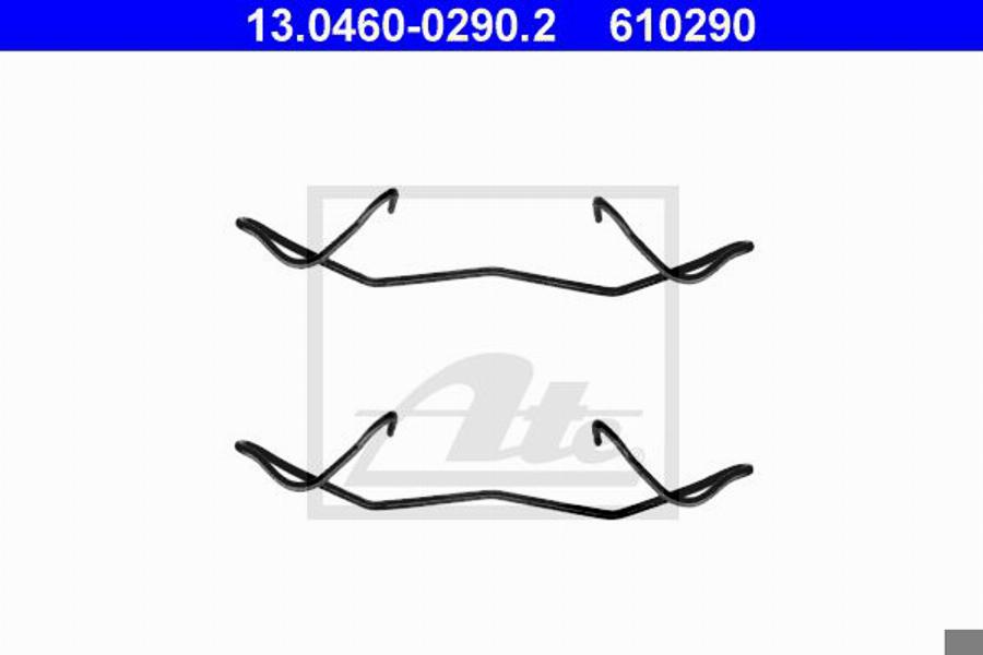 ATE 610290 - Kit accessori, Pastiglia freno autozon.pro