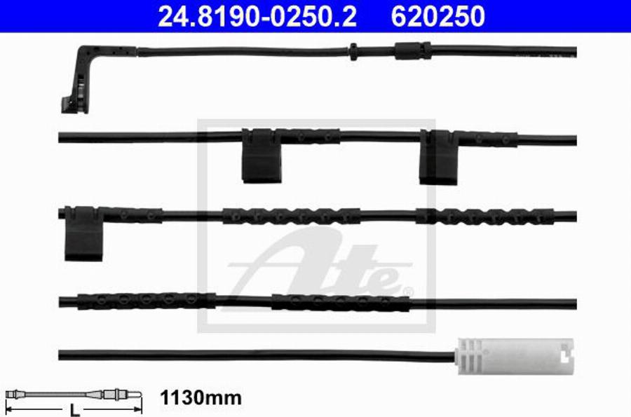 ATE 620250 - Contatto segnalazione, Usura past. freno / mat. d'attrito autozon.pro