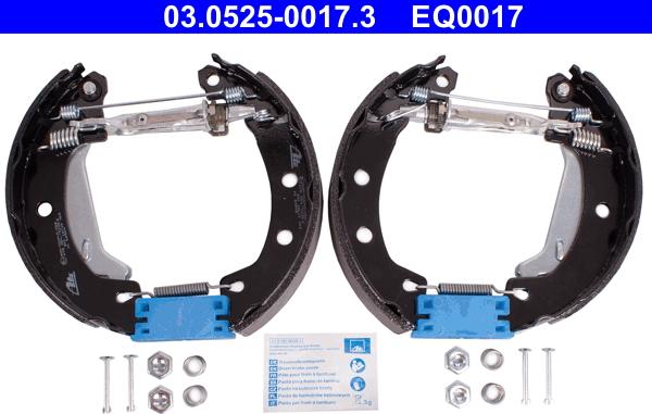 ATE 03.0525-0017.3 - Kit ganasce freno autozon.pro