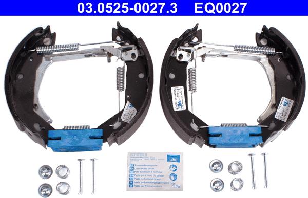 ATE 03.0525-0027.3 - Kit ganasce freno autozon.pro