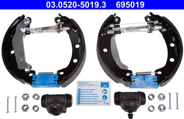 ATE 03.0520-5019.3 - Kit ganasce freno autozon.pro