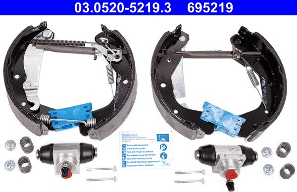 ATE 03.0520-5219.3 - Kit ganasce freno autozon.pro