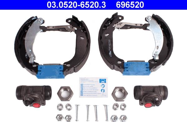 ATE 03.0520-6520.3 - Kit ganasce freno autozon.pro