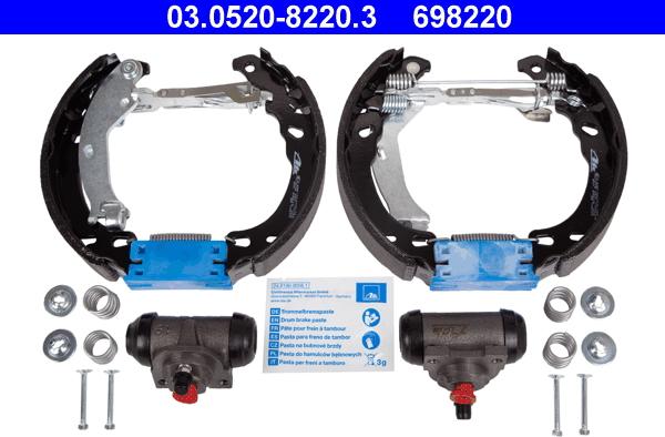 ATE 03.0520-8220.3 - Kit ganasce freno autozon.pro