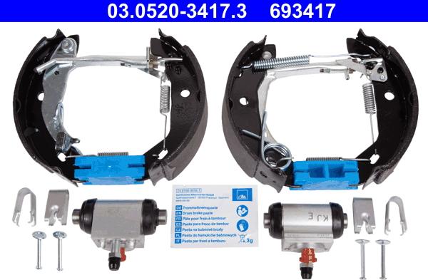 ATE 03.0520-3417.3 - Kit ganasce freno autozon.pro