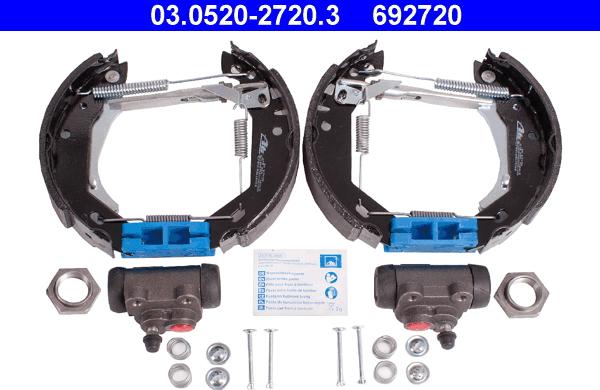 ATE 03.0520-2720.3 - Kit ganasce freno autozon.pro