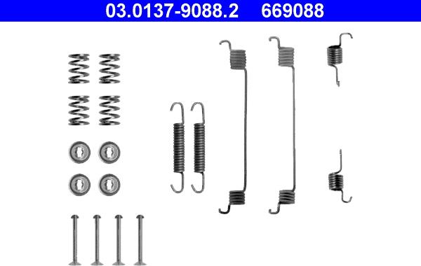 ATE 03.0137-9088.2 - Kit accessori, Ganasce freno autozon.pro