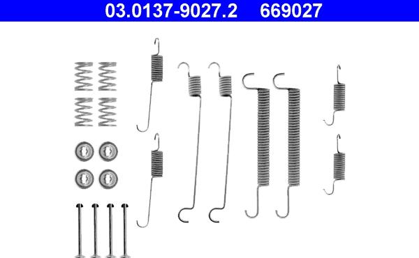 ATE 03.0137-9027.2 - Kit accessori, Ganasce freno autozon.pro