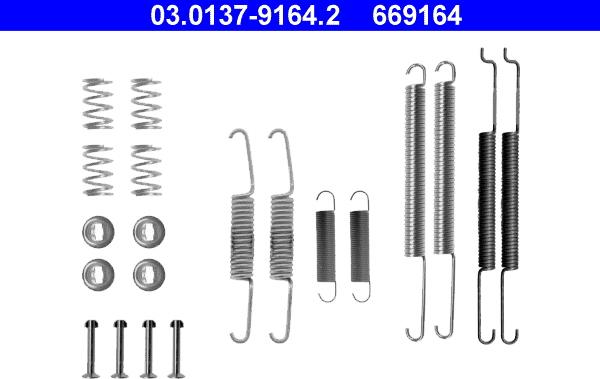 ATE 03.0137-9164.2 - Kit accessori, Ganasce freno autozon.pro